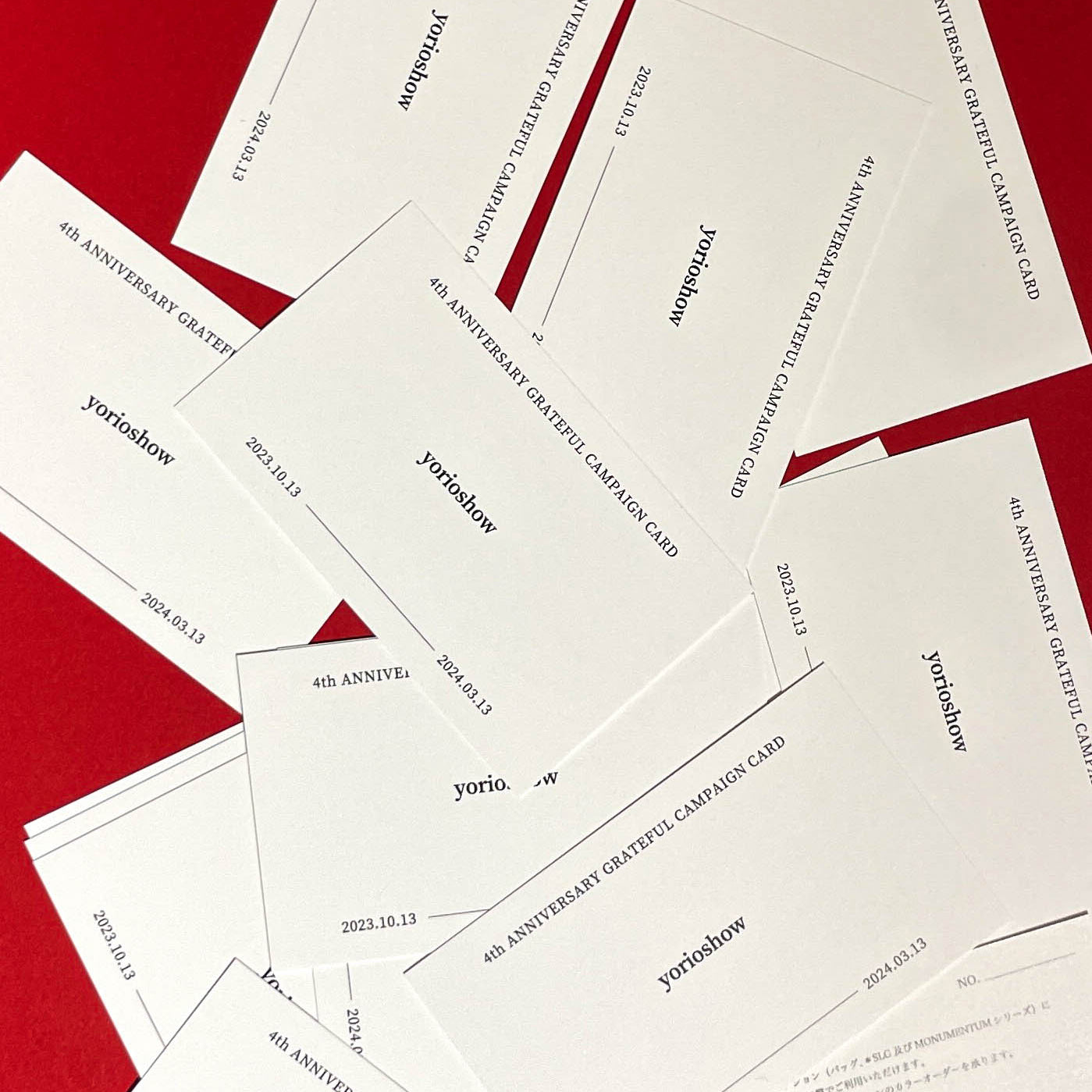 yorioshow 4th ANNIVERSARY GRATEFUL CAMPAIGN