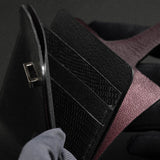 French goat leather/ lizard skin