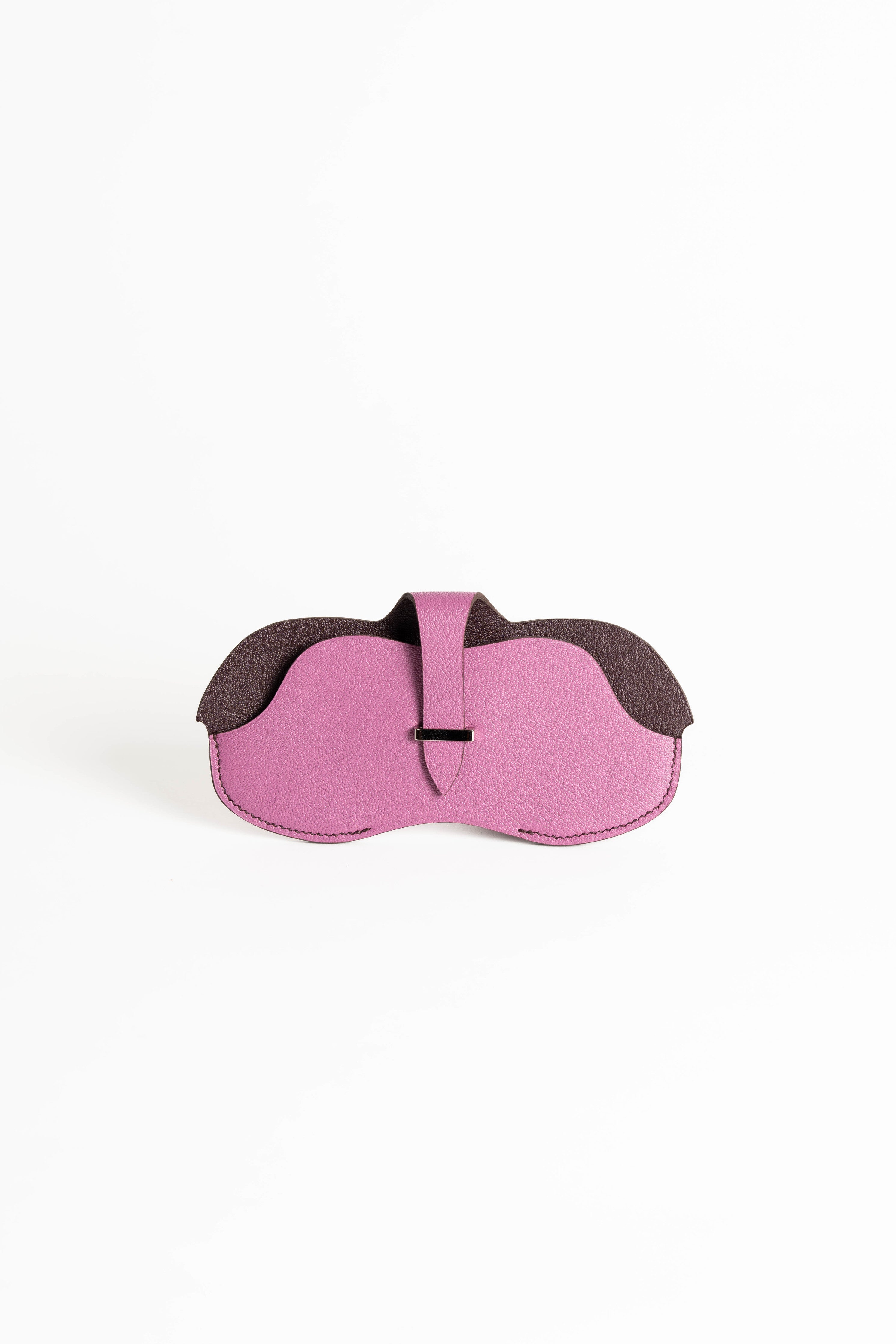 眼鏡ケース　眼鏡　アイウェア　おしゃれ　ファッション　デザイナーズ　ロスピンク　ミニマム　レザー　sunglasses case eyewear fashion leather minimal rose pink
