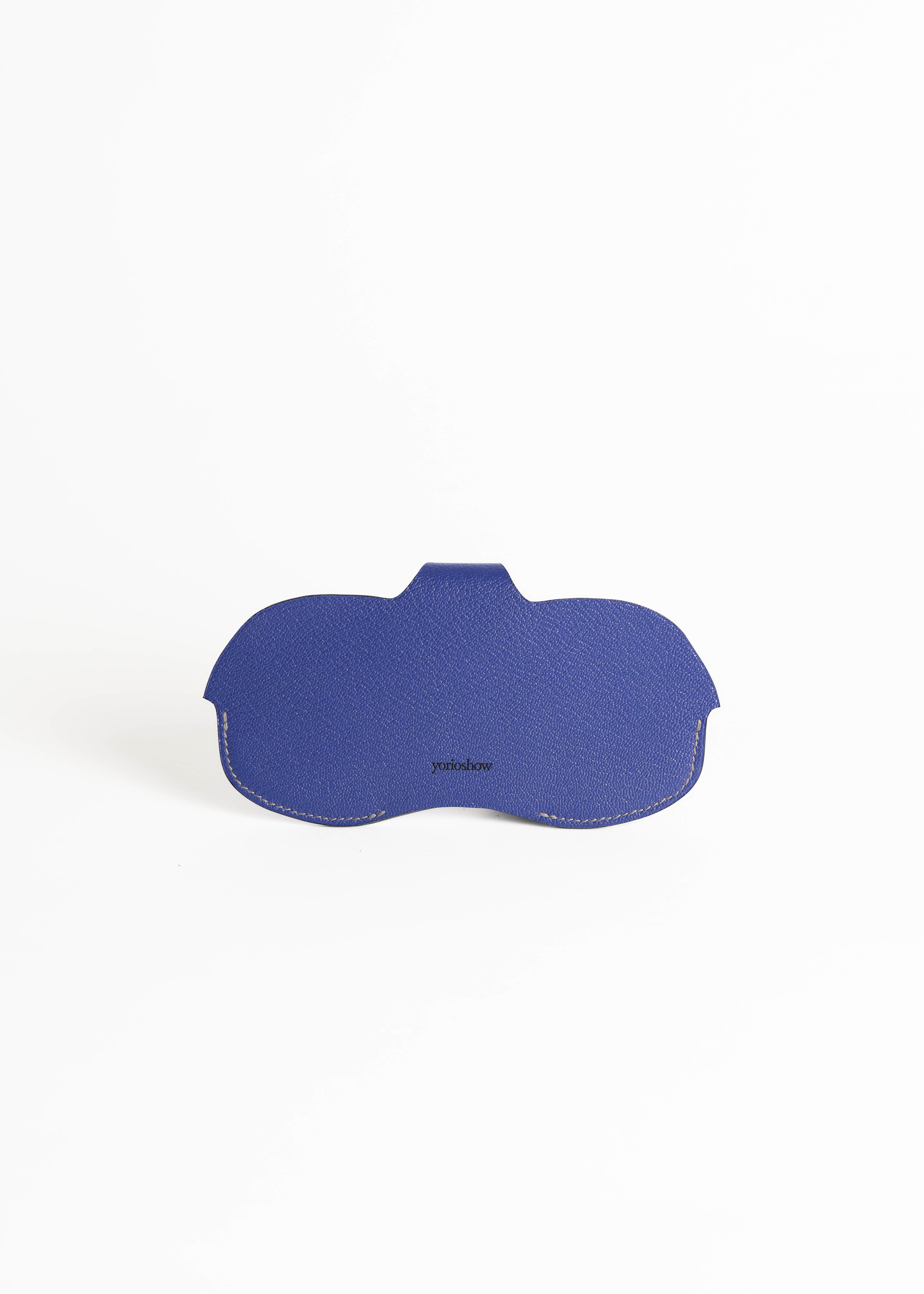 眼鏡ケース　眼鏡　アイウェア　おしゃれ　ファッション　デザイナーズ　ブルー　グレー　ミニマム　レザー　sunglasses case eyewear fashion leather minimal blue grey