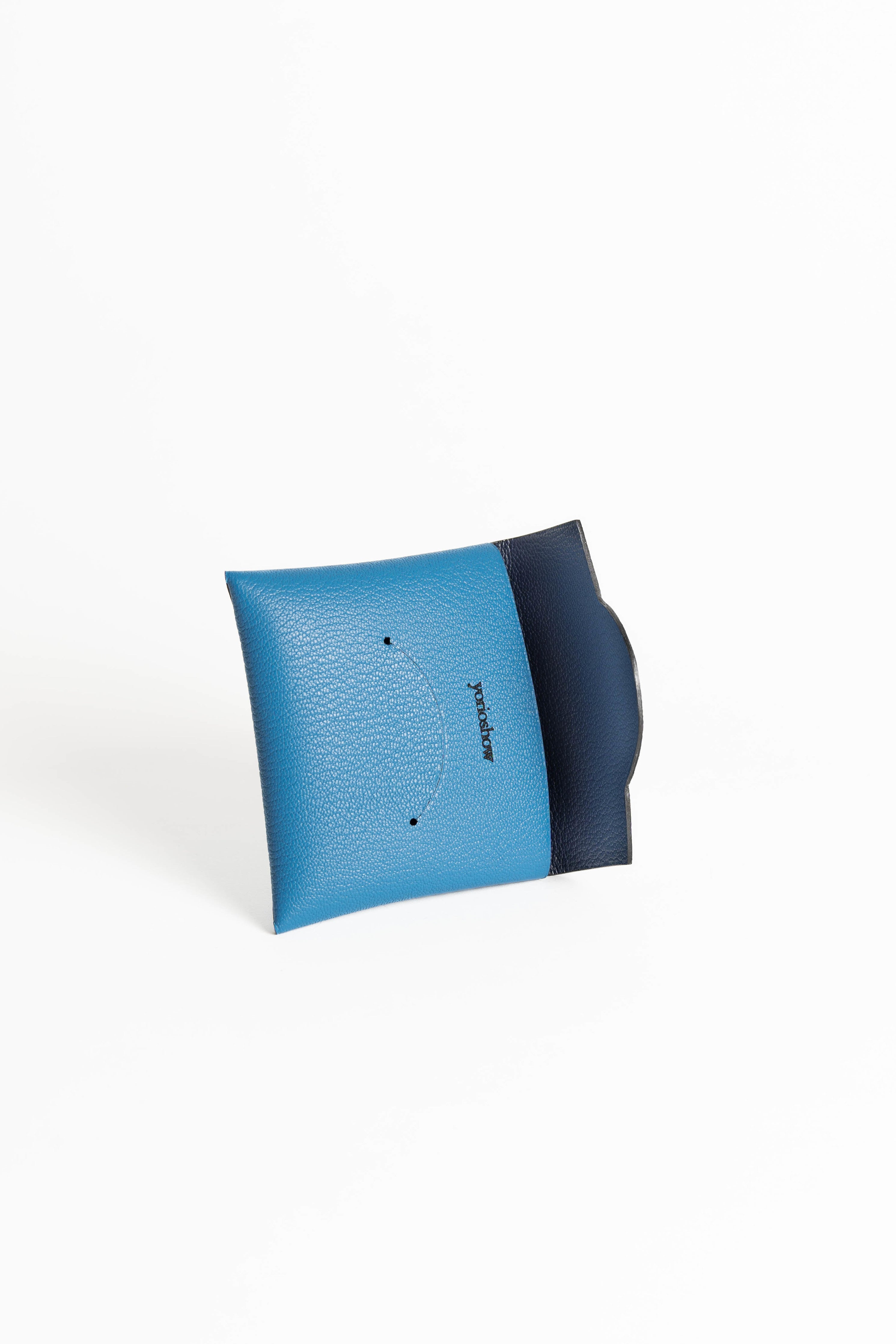 コインケース　オシャレ　ミニマム　ブルー　coin case blue minimal designer 
