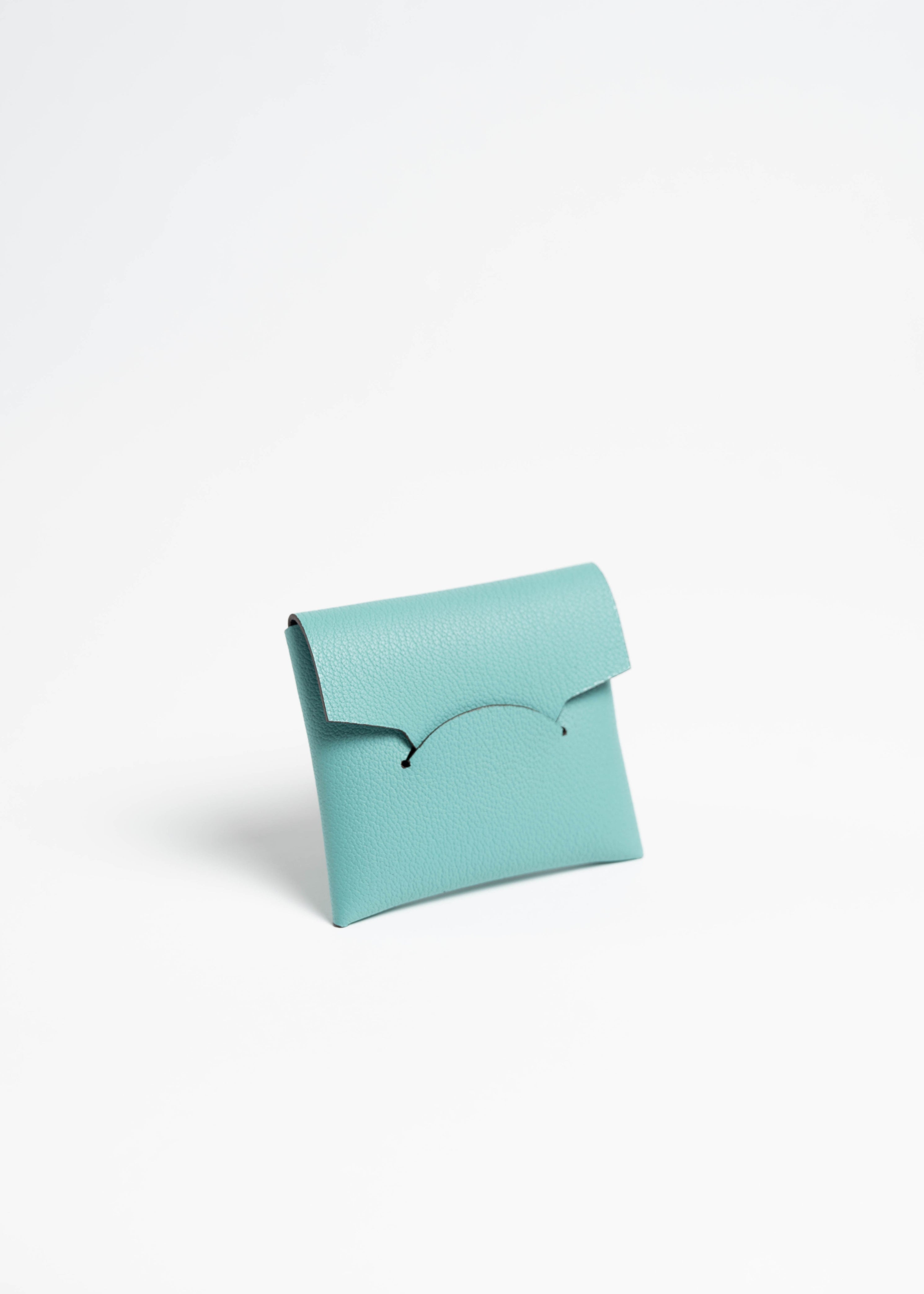 コインケース　オシャレ　ミニマム　ブルー　マリン　coin case blue marine  minimal designer 