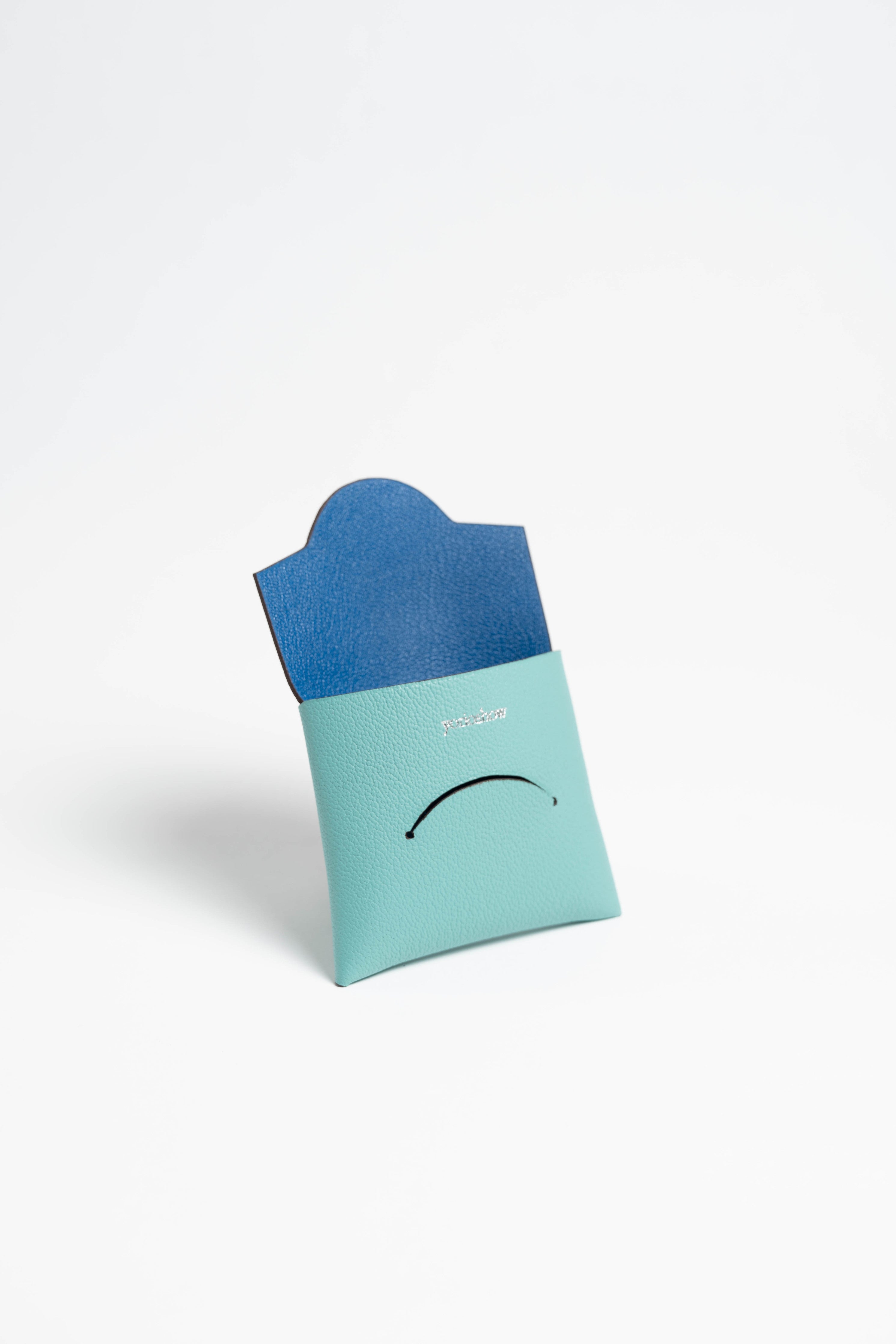 コインケース　オシャレ　ミニマム　ブルー　マリン　coin case blue marine  minimal designer 