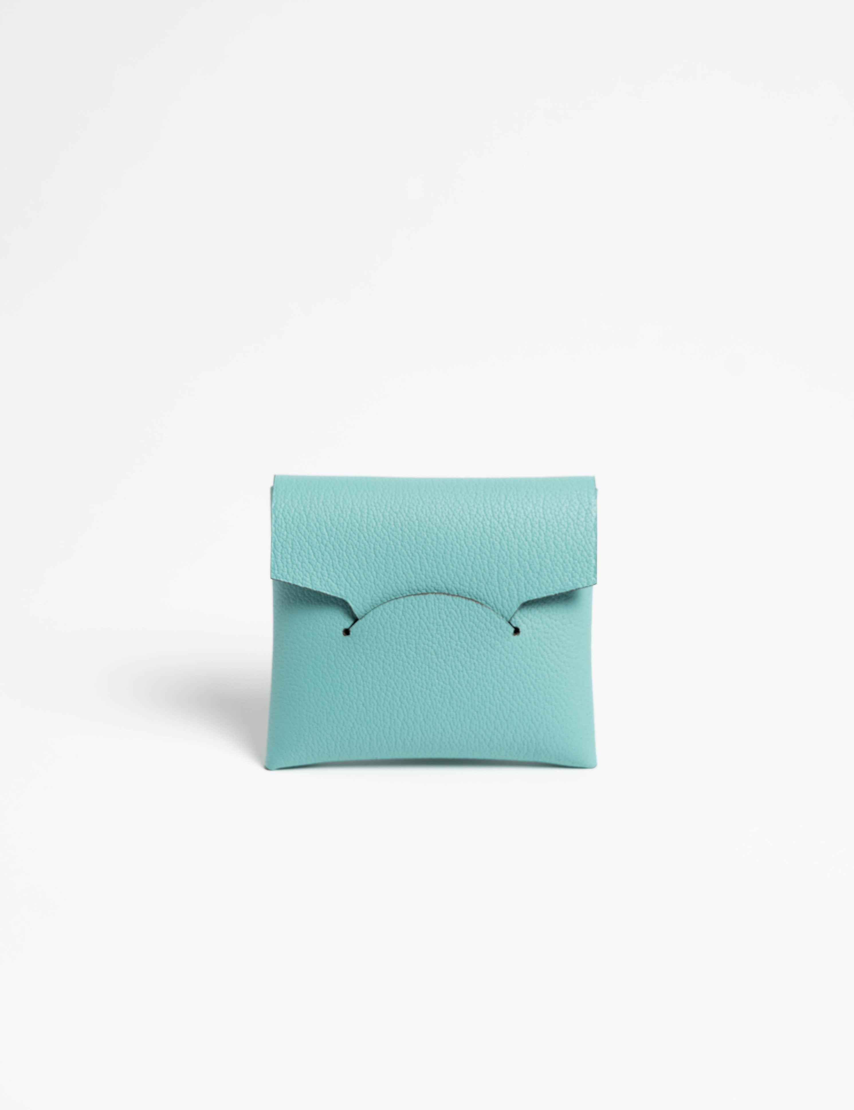 コインケース　オシャレ　ミニマム　ブルー　マリン　coin case blue marine  minimal designer 