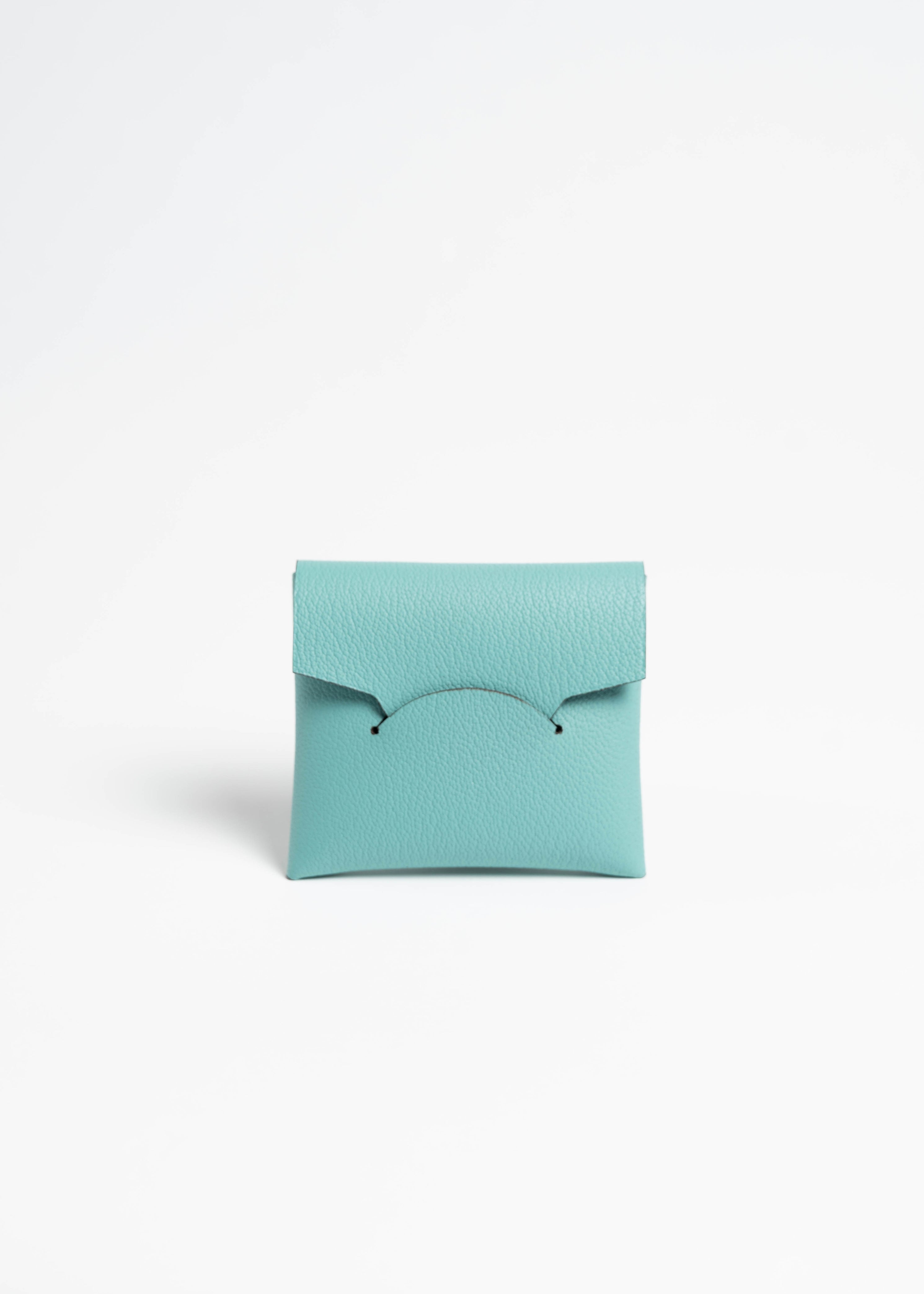 コインケース　オシャレ　ミニマム　ブルー　マリン　coin case blue marine  minimal designer 