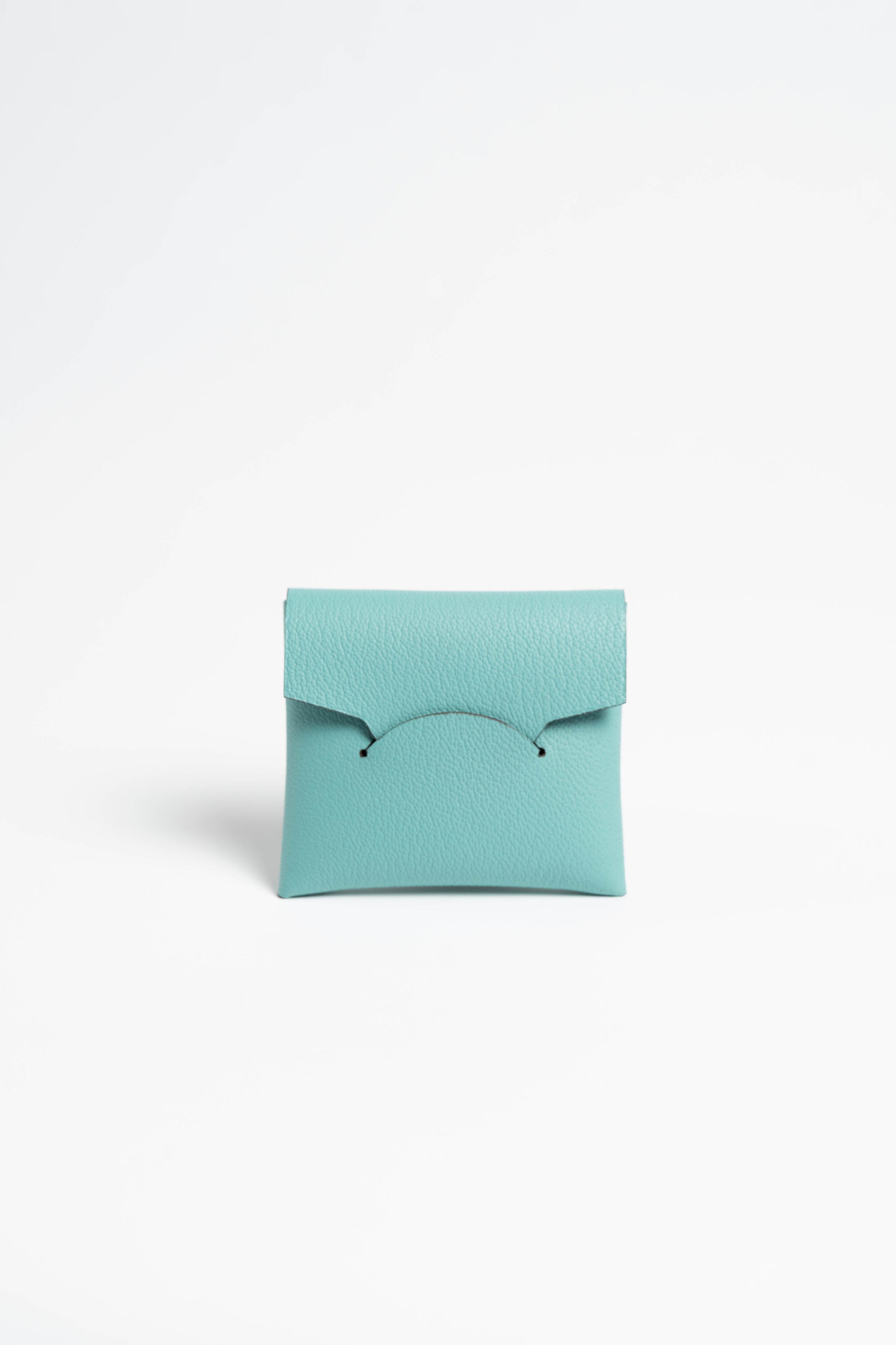 コインケース　オシャレ　ミニマム　ブルー　マリン　coin case blue marine  minimal designer 