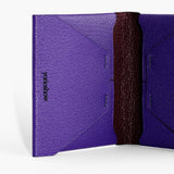 compact wallet minimal fashion designers purple コンパクトウォレット　財布　ミニマム　デザイナーズ　オシャレ　パープル　ファッション　おすすめ　見たことない goatskin 山羊革　フランス　