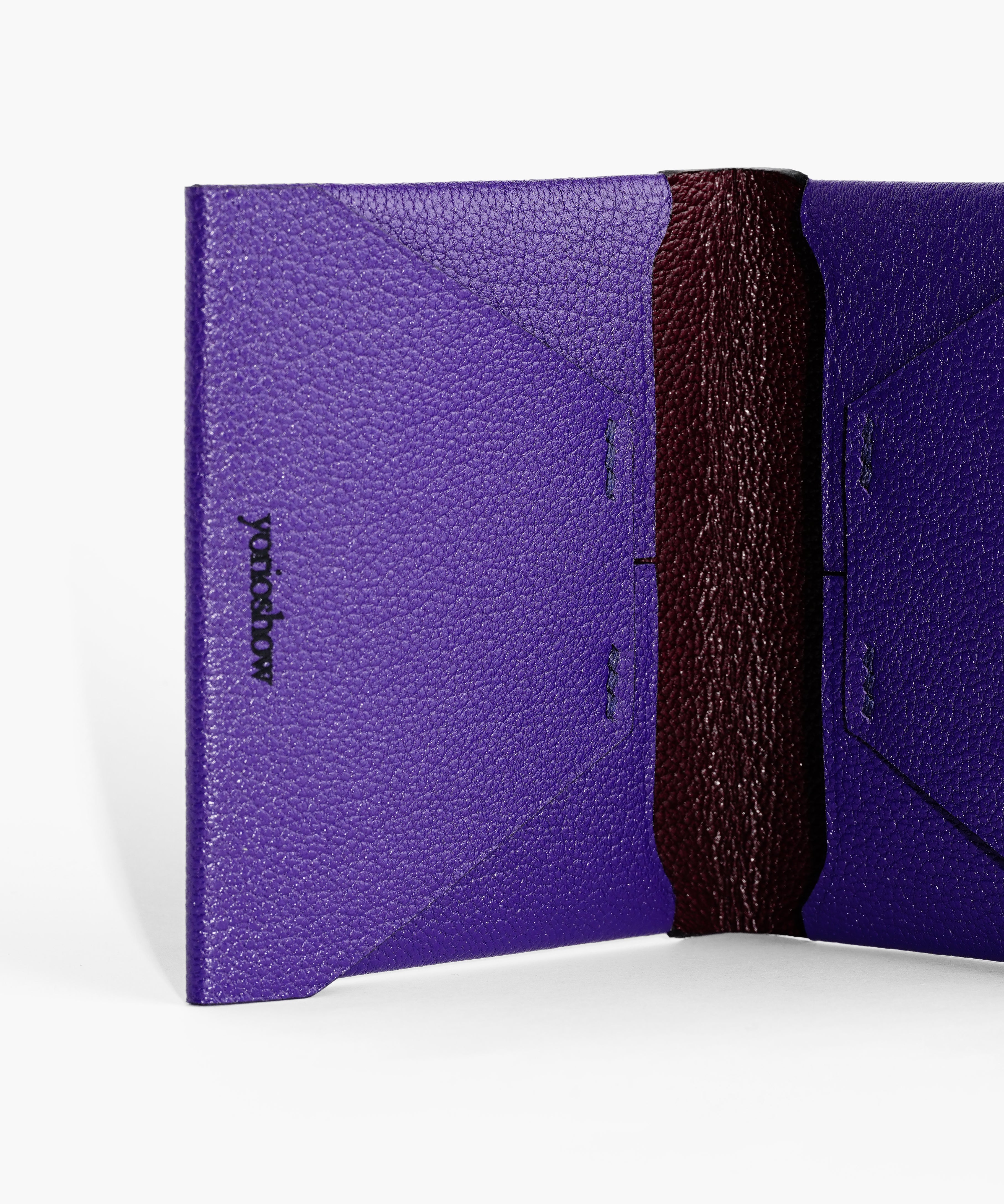 compact wallet minimal fashion designers purple コンパクトウォレット　財布　ミニマム　デザイナーズ　オシャレ　パープル　ファッション　おすすめ　見たことない goatskin 山羊革　フランス　